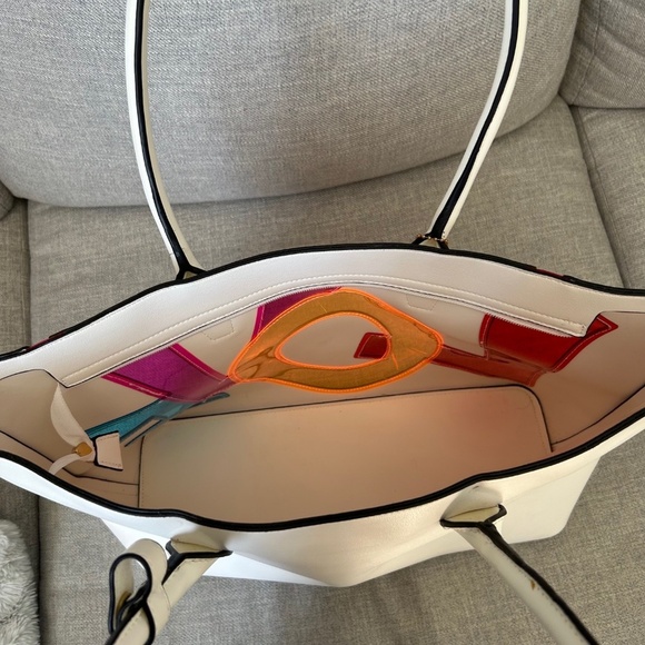 NEW Bianca Nygard Satchel tote bag / purse multicolor LOVE - Picture 6 of 9